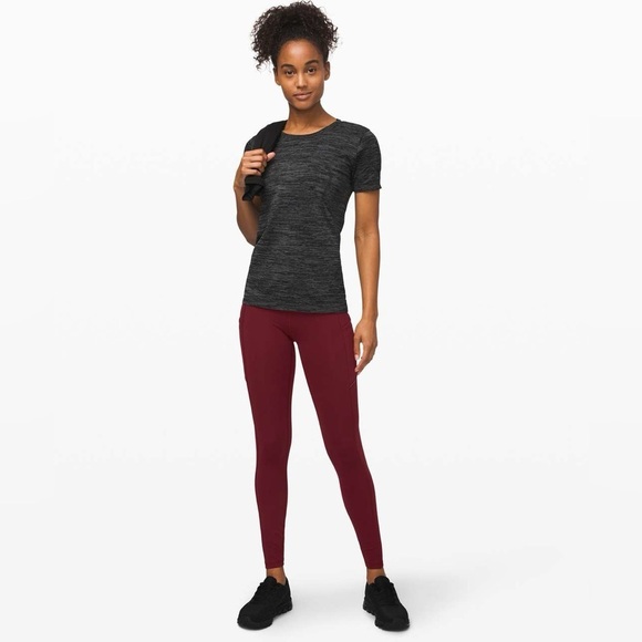 Lululemon Speed Up Tight *Full-On Luxtreme Deep Rouge size 6 - Picture 6 of 12